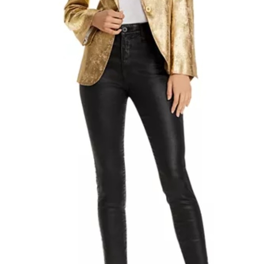 Zadig and Voltaire Gold Metallic Women's Blazer/Party Jacket - Picture 2 of 13